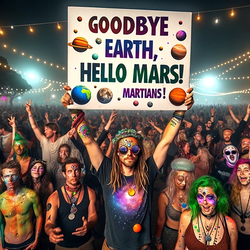 End Of World Martian Invasian Party